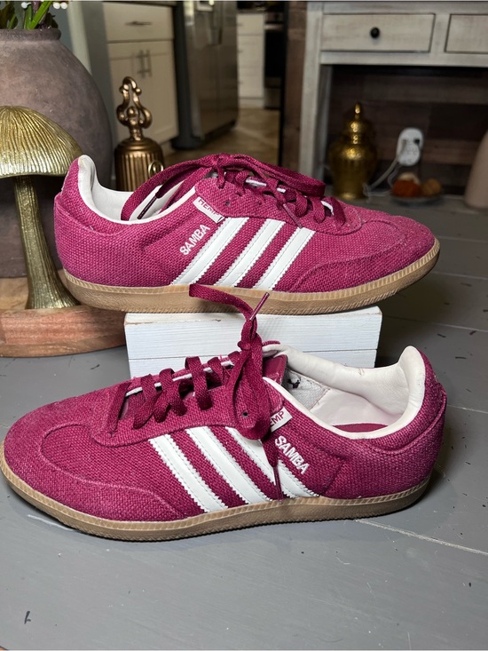 adidas Other - Adidas Sambas Hemp Burgundy Sneakers Unisex Size 8